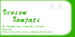 vivien komjati business card