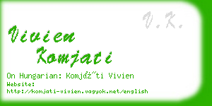 vivien komjati business card